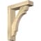 Ekena Millwork Olympic Block Rough Sawn Bracket w/ Offset Brace, Douglas Fir, 4"W x 14"D x 18"H BKT0402X14X18OLY05RDF - alternate 1